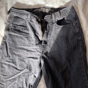American Eagle black mom jeans